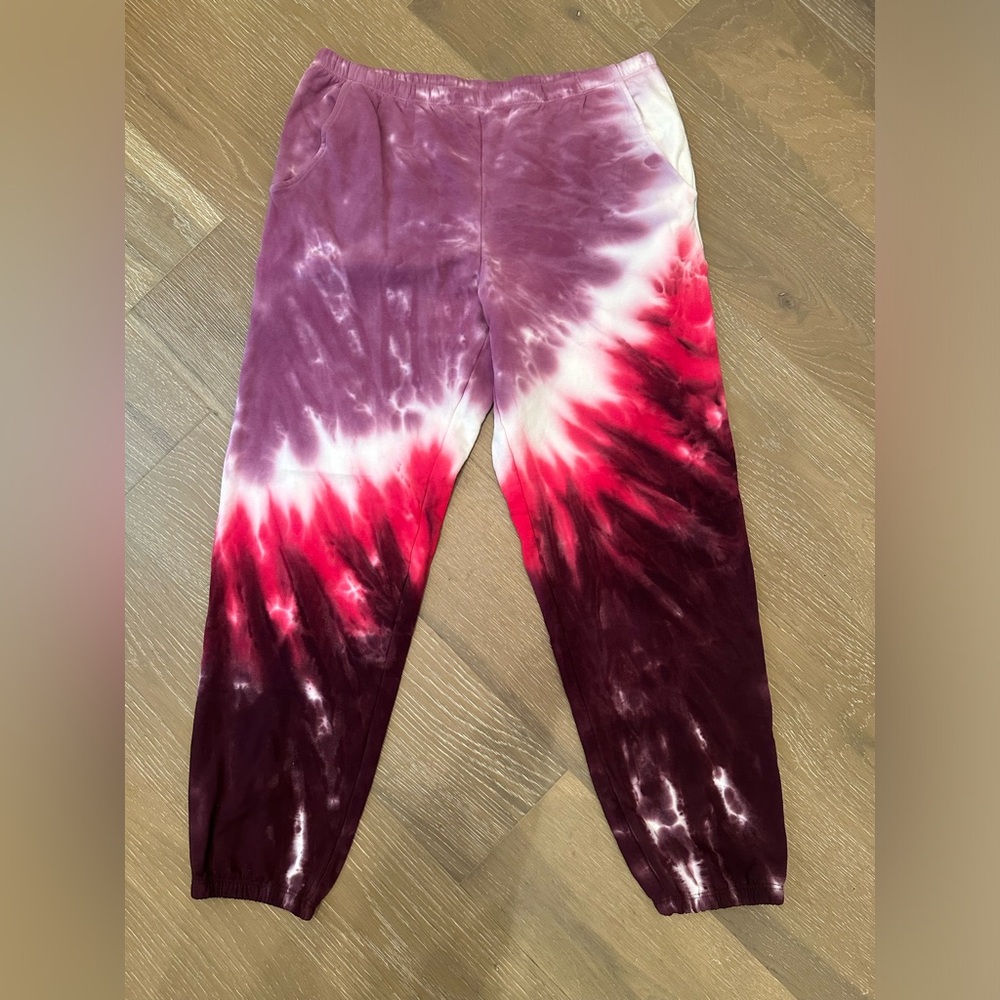 Electric & Rose XL Tie Dyed Joggers. ⚡️💗